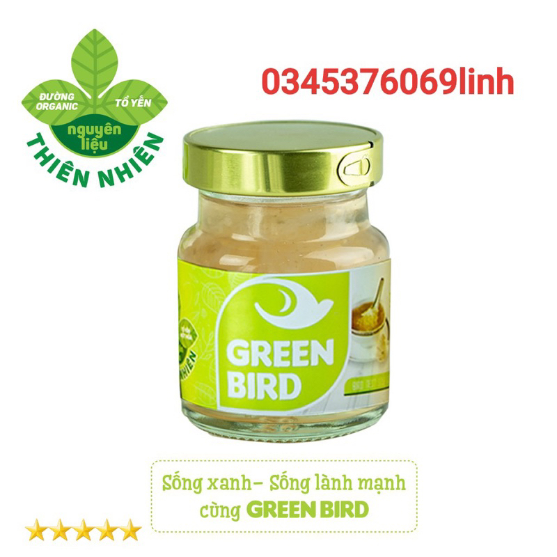 Green Bird - Nước Yến Sào Chưng Đường Phèn - Hũ đơn 72g