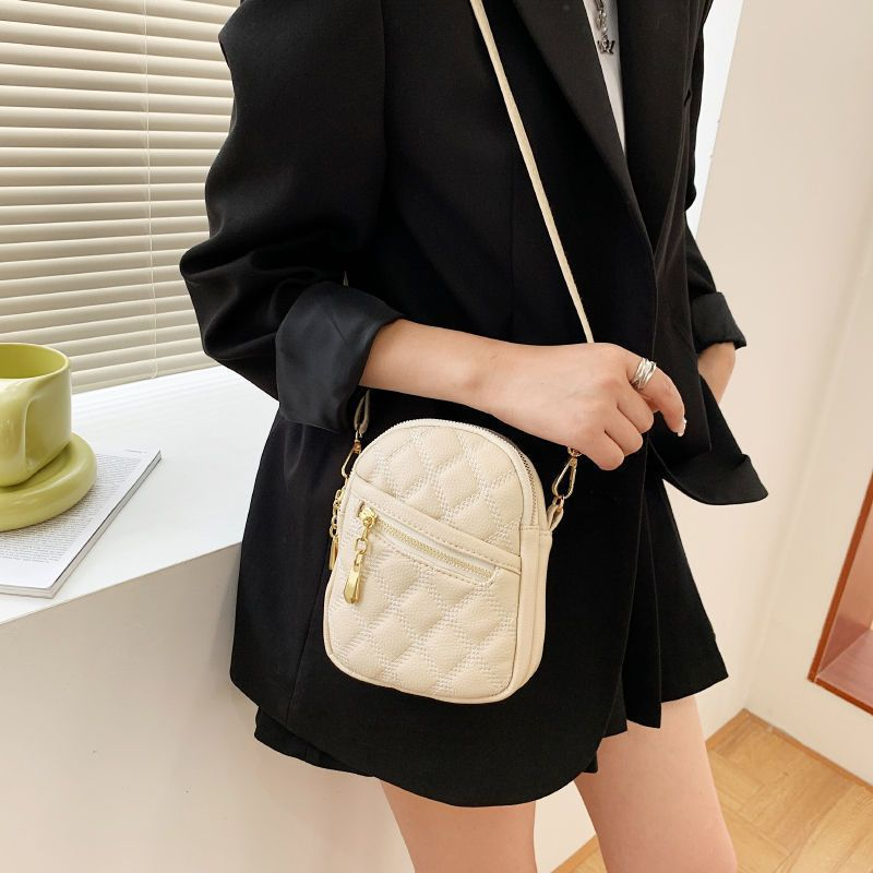 Túi đeo chéo NỮ điện thoại di động nổi tiếng hình thoi thời trang đeo vai thời trang Hàn Quốc