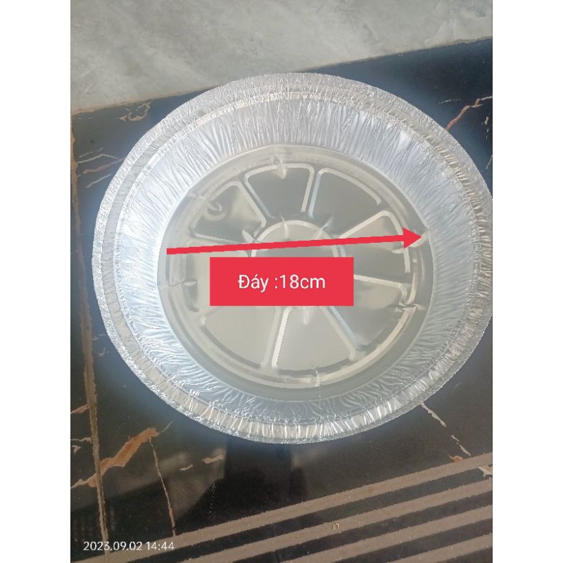 Sét 10 khay giấy bạc lót nồi chiên không dầu size 22.