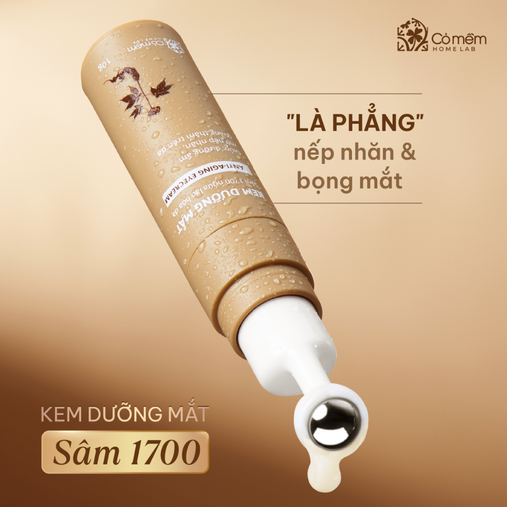 Kem Mắt Sâm 1700 Giảm Thâm Mắt Bọng Mắt Và Nếp Nhăn Ngừa Lão Hóa Da Cỏ Mềm 10g