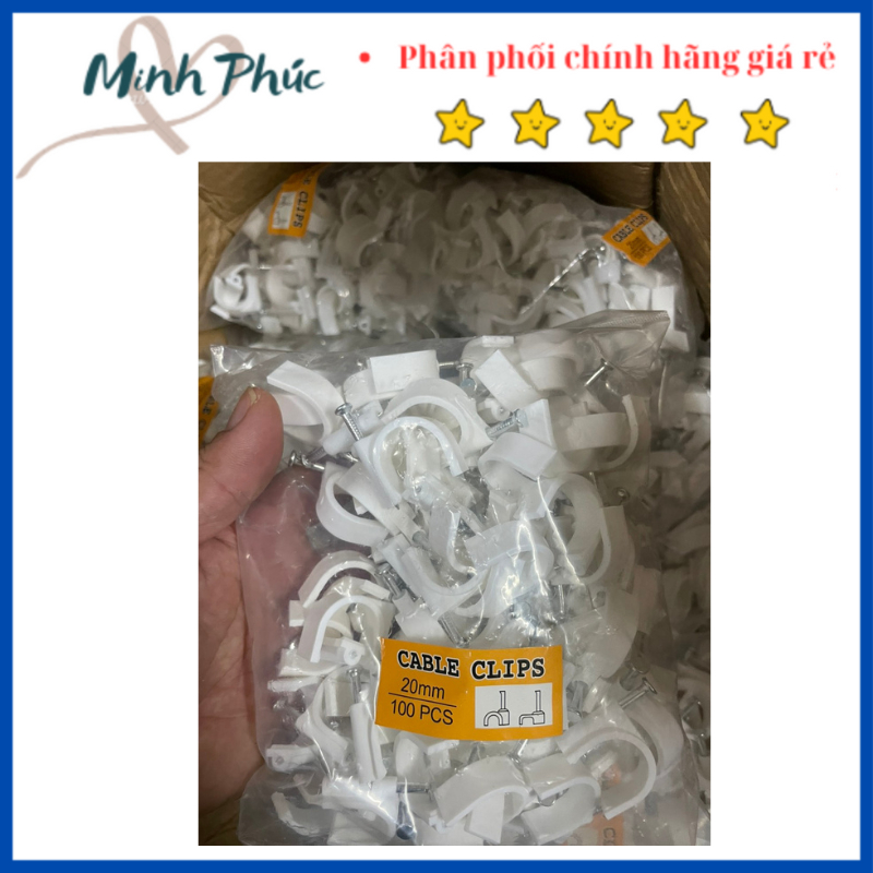Đinh ghim nẹp ống nước, ống điều hoà 20mm sản phẩm cực tốt, cam kết chất lượng. ghim nẹp ống 20mm