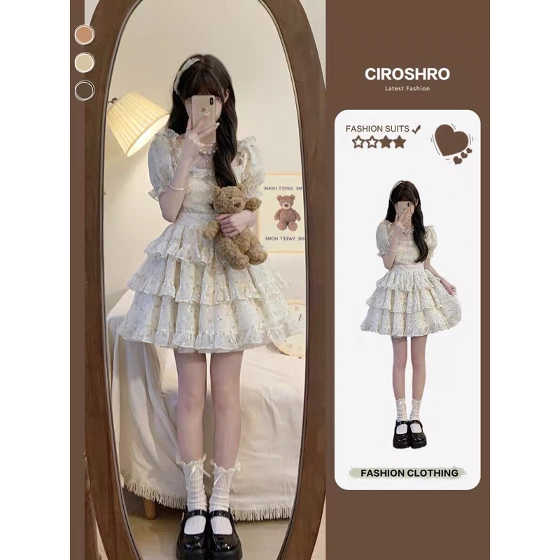 Đầm Ulzzang Công Chúa Hoa Nhỏ - Kèm ảnh thật