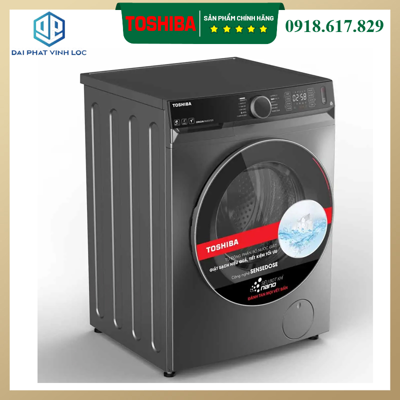Máy Giặt Sấy Toshiba Inverter 10 Kg TWD-BM115GF4V - Tinh hoa thiết kế thủ công Takumi R9