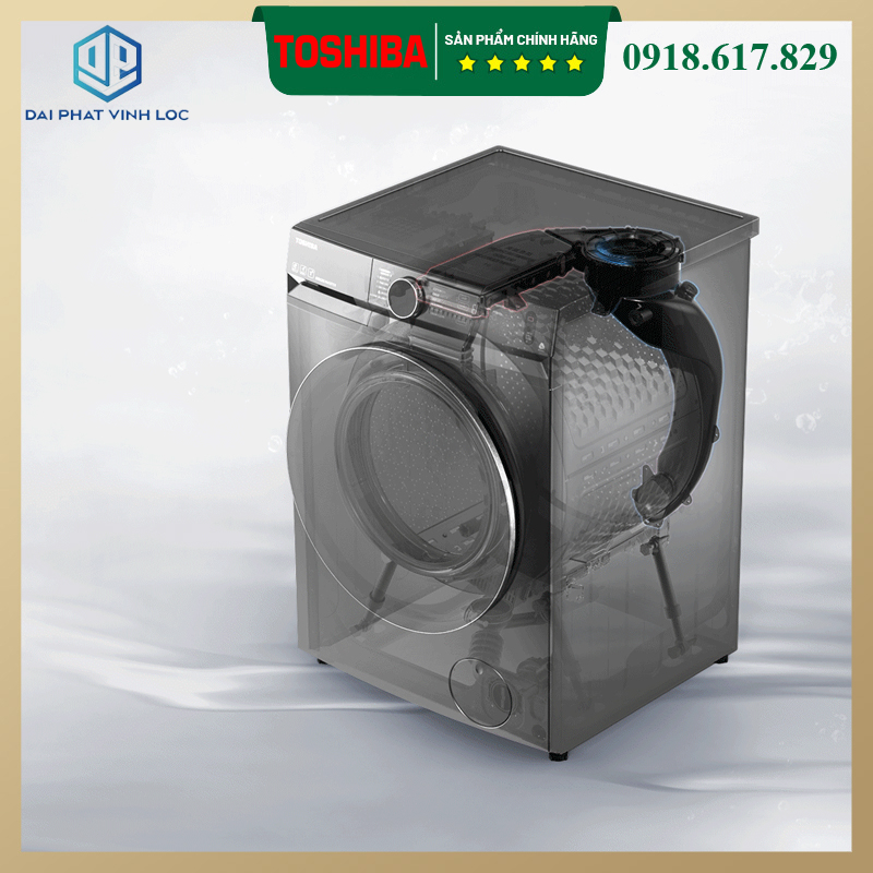 Máy Giặt Sấy Toshiba Inverter 10 Kg TWD-BM115GF4V - Tinh hoa thiết kế thủ công Takumi R9