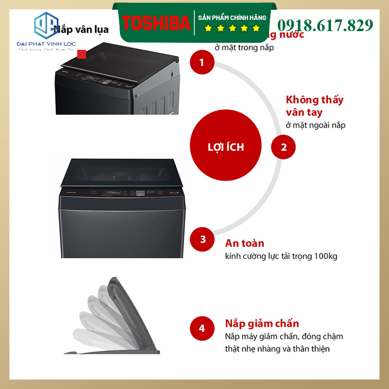 Máy Giặt Toshiba 10 Kg AW-M1100PV R10