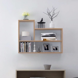Kệ Sách Gỗ treo tường trang trí