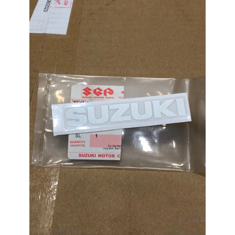 Tem chữ suzuki decal logo suzuki chính hãng