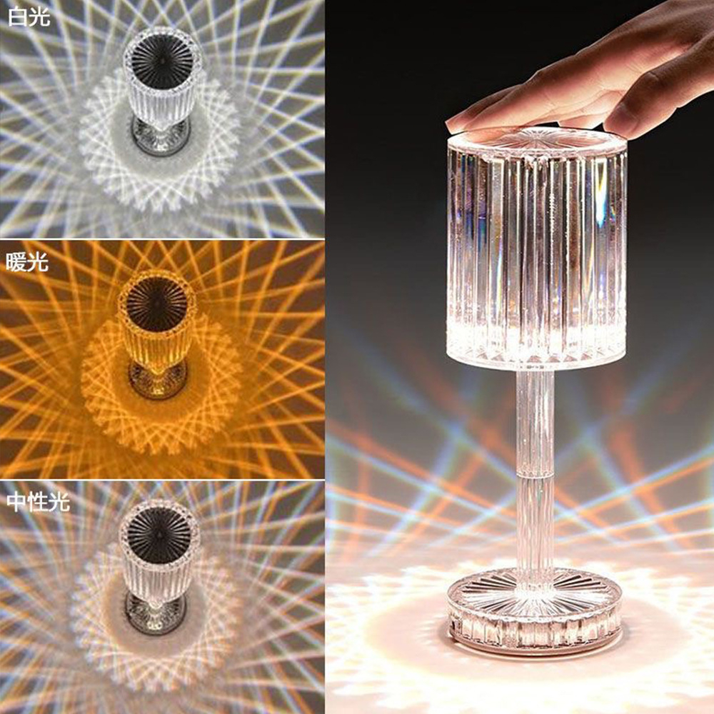 Đèn để bàn ba màu,Sự đổi màu khi chạm vào,Trang trí phòng, văn phòng-đèn led điều chỉnh độ sáng,Đèn bàn thông minh