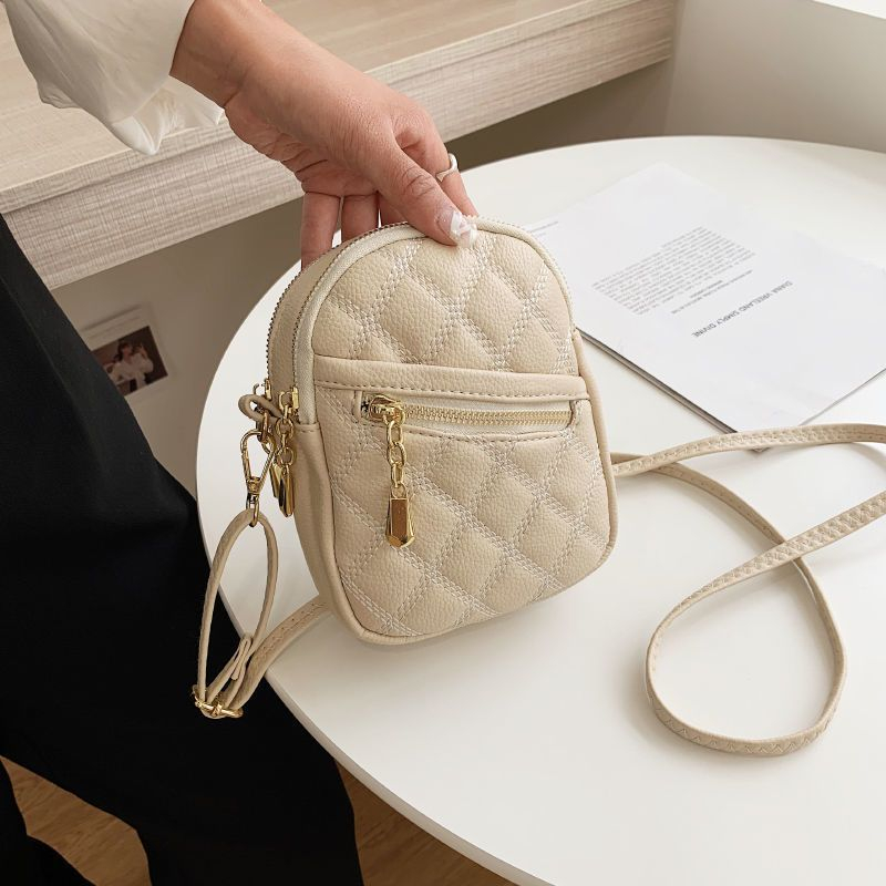 Túi đeo chéo NỮ điện thoại di động nổi tiếng hình thoi thời trang đeo vai thời trang Hàn Quốc