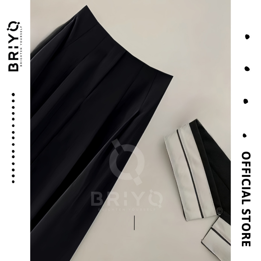 Chân Váy Dài Xếp Ly Lật Lưng Có Thể Tháo Rời Hot Trend Cân Mọi Loại Outfit Briyo CV02