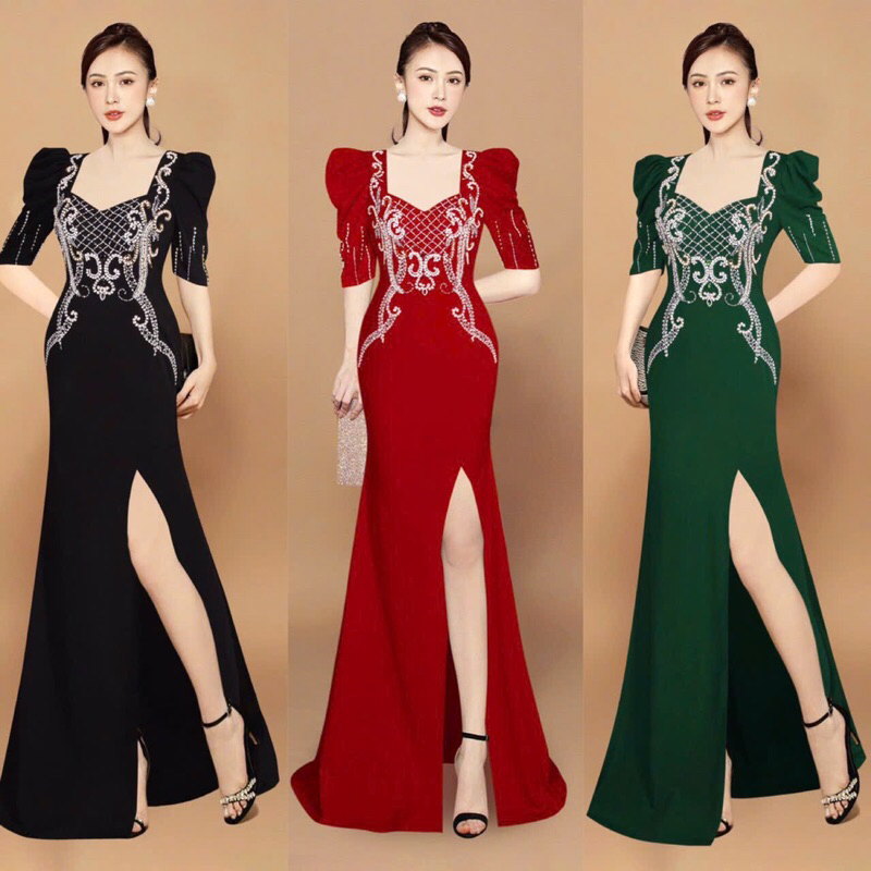 Dạ hội tay lửng kết pha Lê. Hàng TK