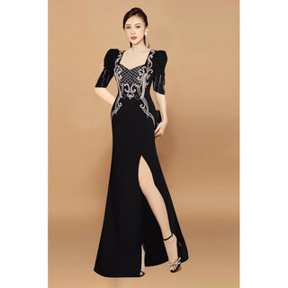 Dạ hội tay lửng kết pha Lê. Hàng TK