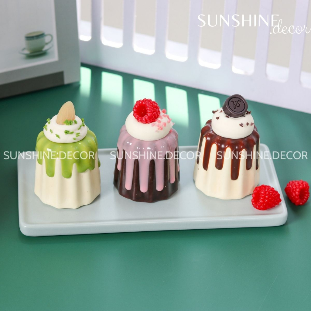 Bánh Mousse mô hình giả, Bánh kem trưng bày,chụp ảnh picnic, decor cửa hàng