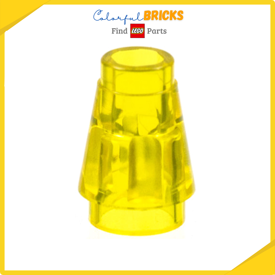 Gạch Lego chính hãng | Ống hình nón | Cone 1 x 1 with Top Groove | ID: 4589b - 6337597