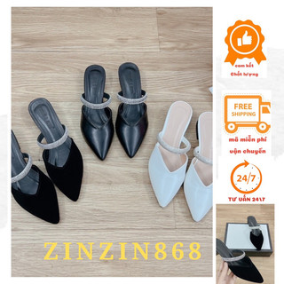 Sục mũi nhọn quai đá to gót 3cm