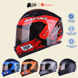 Mũ Bảo Hiểm Fullface Agu Tem Racing 2019 Tặng Kèm Túi Đựng Nón Chống Trầy Tiện Lợi