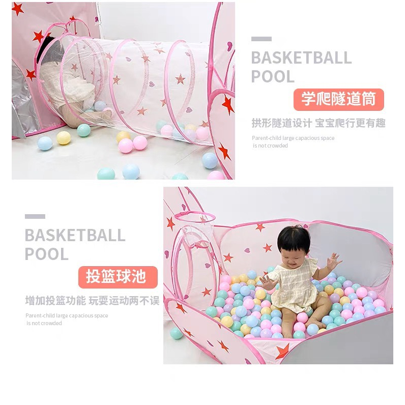 NHÀ BÓNG, LỀU HOÀNG TỬ CÔNG CHÚA, ỐNG ĐƯỜNG HẦM CHUI LIÊN HOÀN cho bé tự bung gấp gọn CHO BÉ