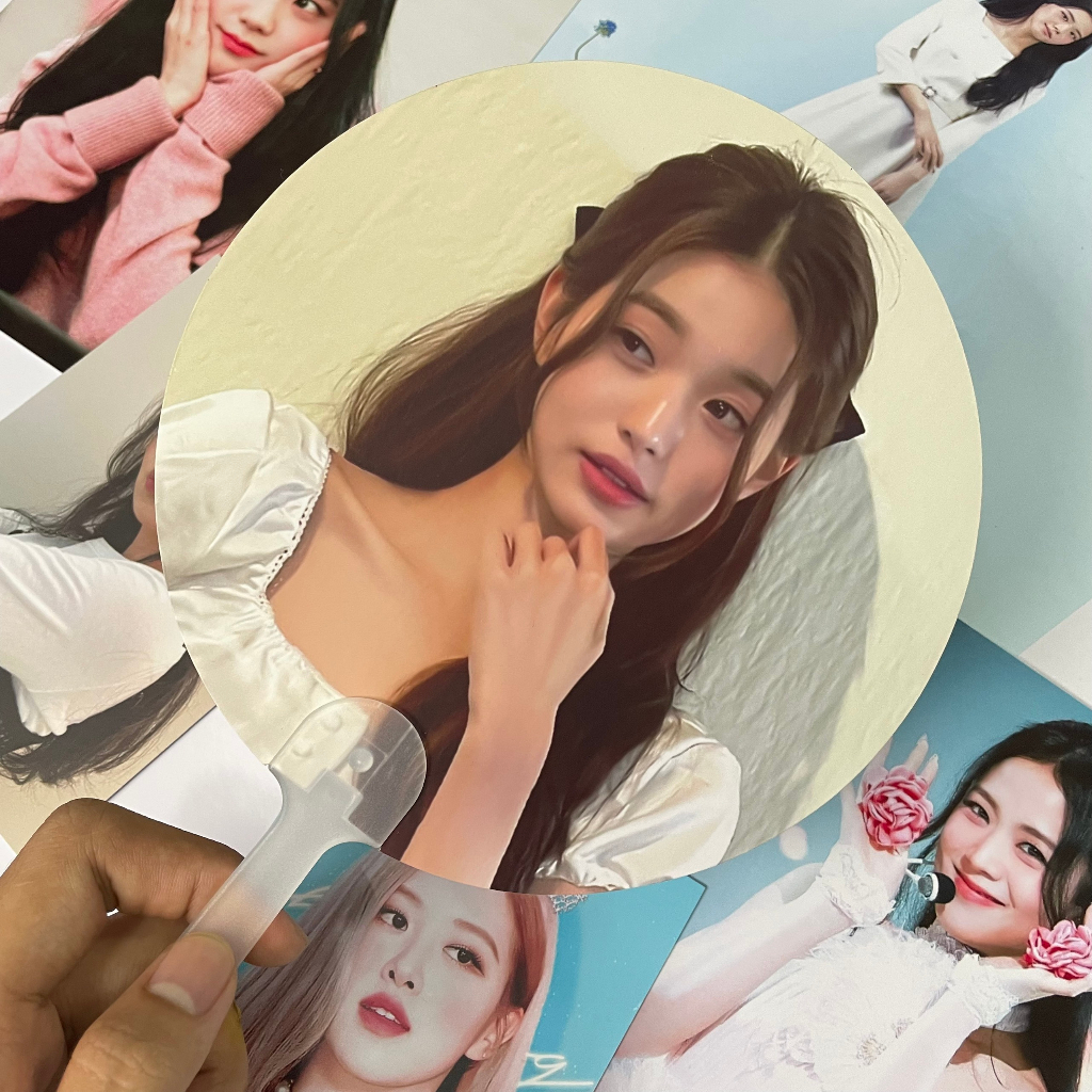 Quạt tròn 17cm - Quạt cầm tay in theo yêu cầu 2 mặt