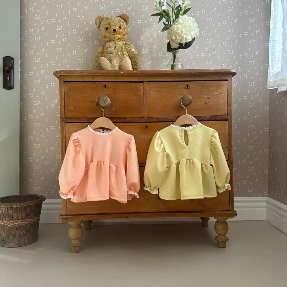 [IMYME] Áo dài tay babydoll màu Hàn Quốc hãng IMYME cho bé 11-16kg (girl spring)