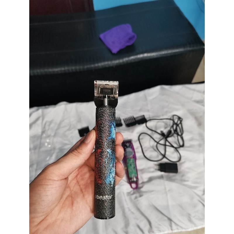 🇻🇳 Combo 2 máy tông đơ cũ cắt tóc và chấm viền + khăn choàng cắt tóc