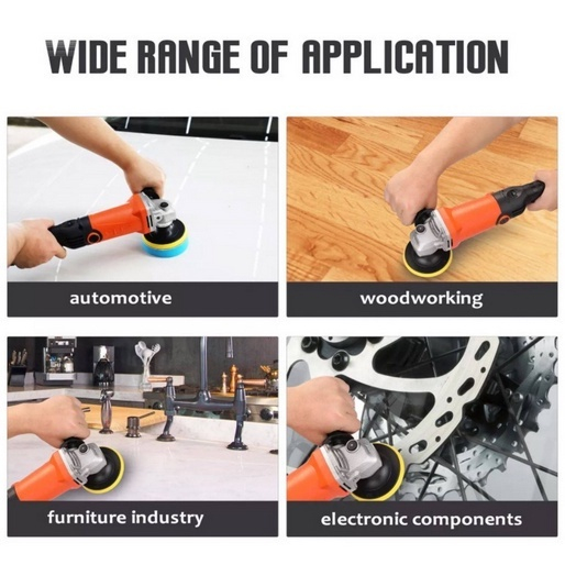 1400W Máy đánh bóng ô tô điện cầm tay / Handheld Electric Car Waxing Polisher Machine M14 Polisher 180mm Car Paint Cares