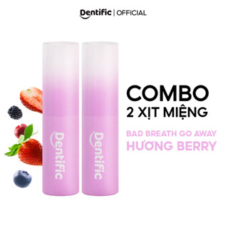 Combo 2 Xịt thơm miệng hương quả mọng berries Bad Breath Go Away Mouthspray Dentific