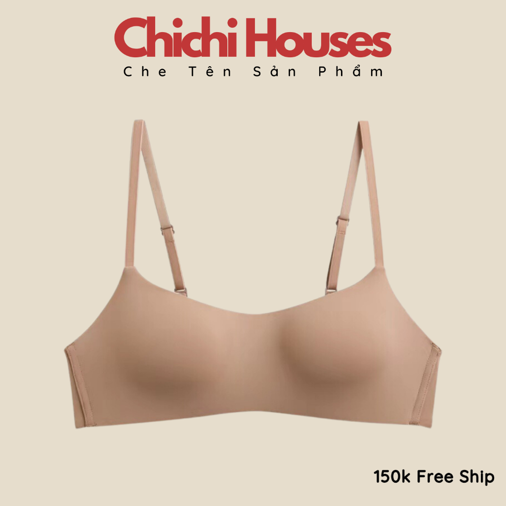 Áo lót nữ Chichi Bra, áo su đúc cup ngang đệm mỏng không gọng không viền chống chảy xệ - 1185