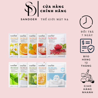    MẶT NẠ   giấy dưỡng ẩm mờ thâm trắng da thành phần thiên nhiên giống như mặt nạ đất sét mặt nạ ngủ SANDOER 