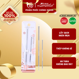 [NHẬP KHẨU CHÍNH HÃNG] [Set 2 Cây] Cây Nặn Mụn Hai Đầu Lameila Acne Needle E097