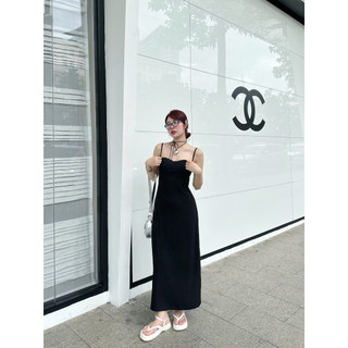 Đầm body maxi 2 dây, đầm 2 dây dáng dài lên form cực tôn dáng | xipi dress | secodee