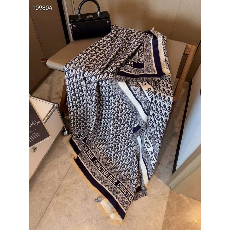 Khăn Choàng Dạ Vuông Dior Cao Cấp 140x140cm_Minsua