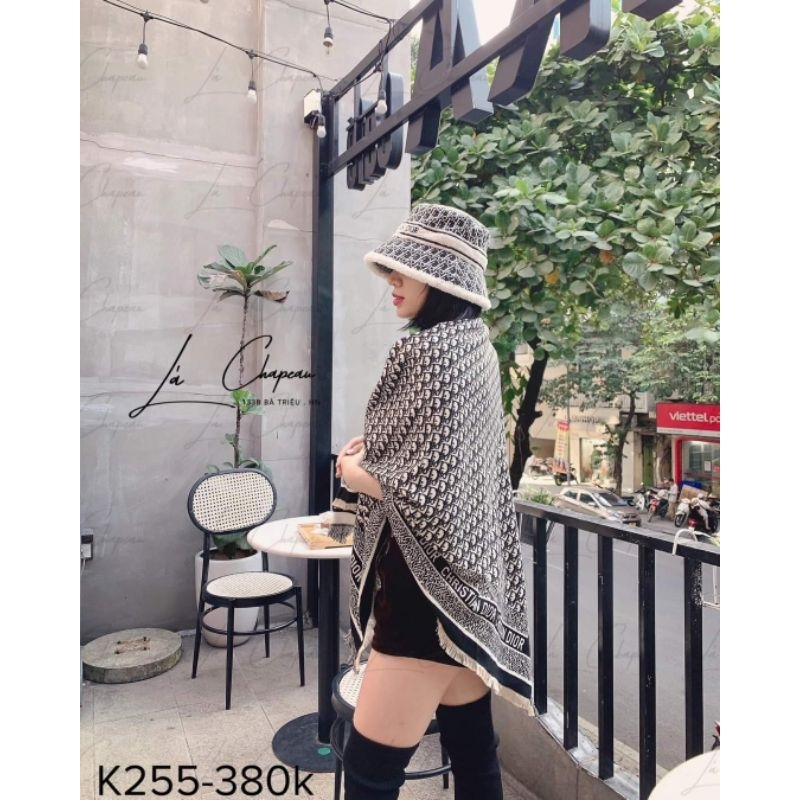 Khăn Choàng Dạ Vuông Dior Cao Cấp 140x140cm_Minsua