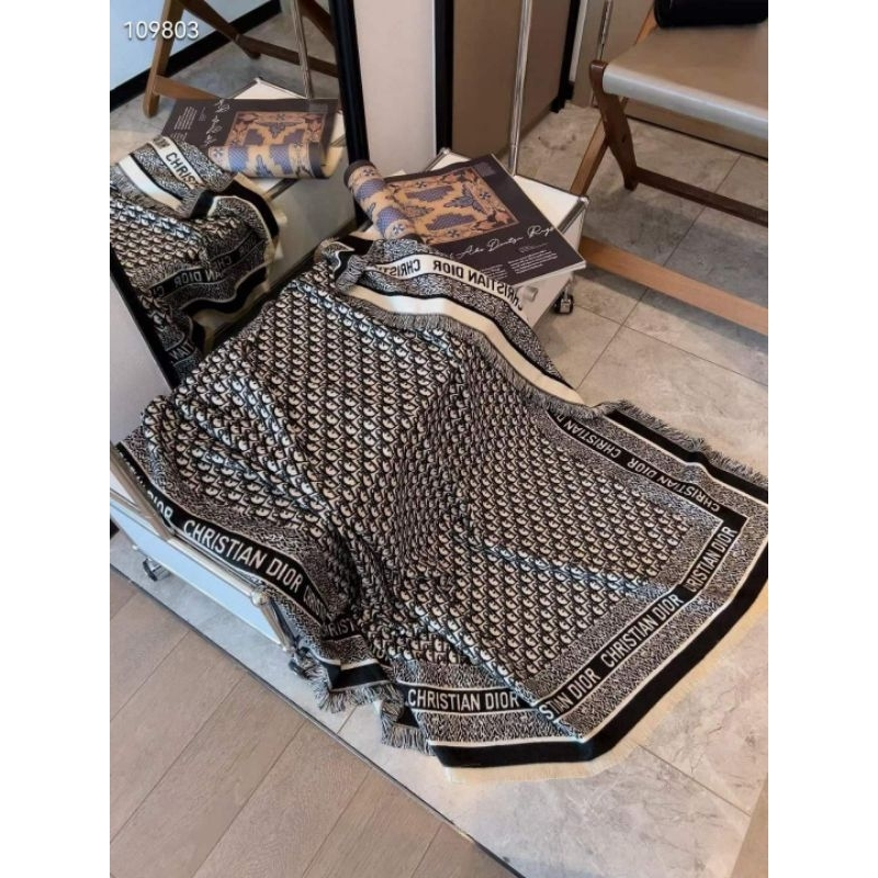 Khăn Choàng Dạ Vuông Dior Cao Cấp 140x140cm_Minsua