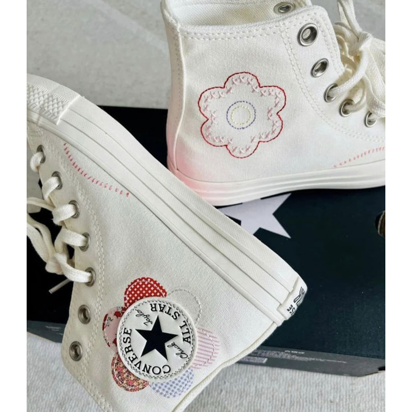 GIÀY SNEAKER CV BÔNG HOA