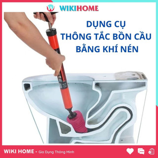 Súng thông tắc, thụt thông cống bằng khí nén thông bồn cầu bồn rửa ,thông tắc cống