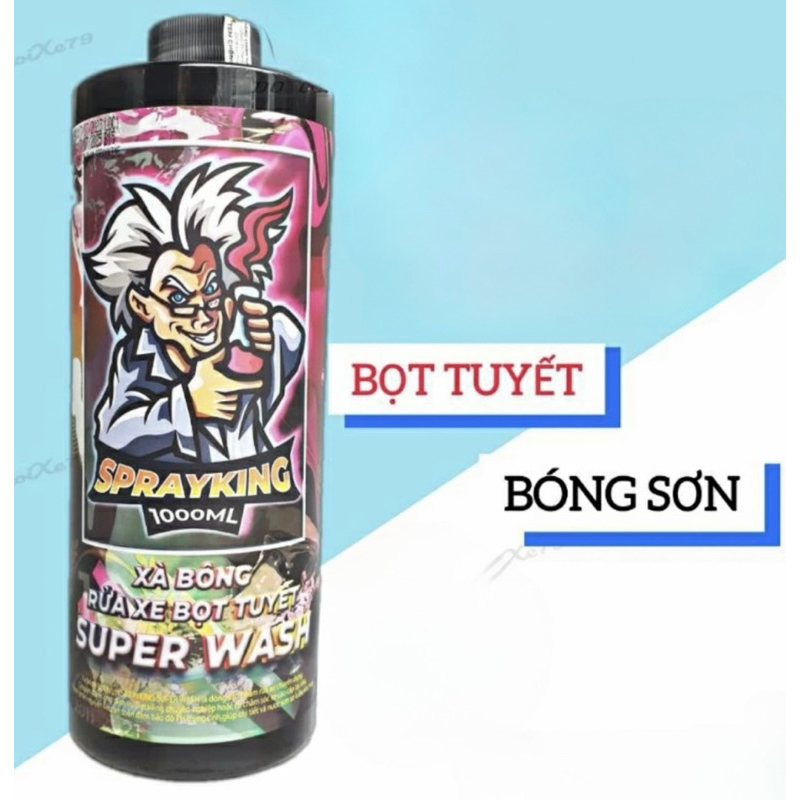 Xà Bông Rửa Xe Bọt Tuyết Sprayking_1L_Sprayking Super Wash