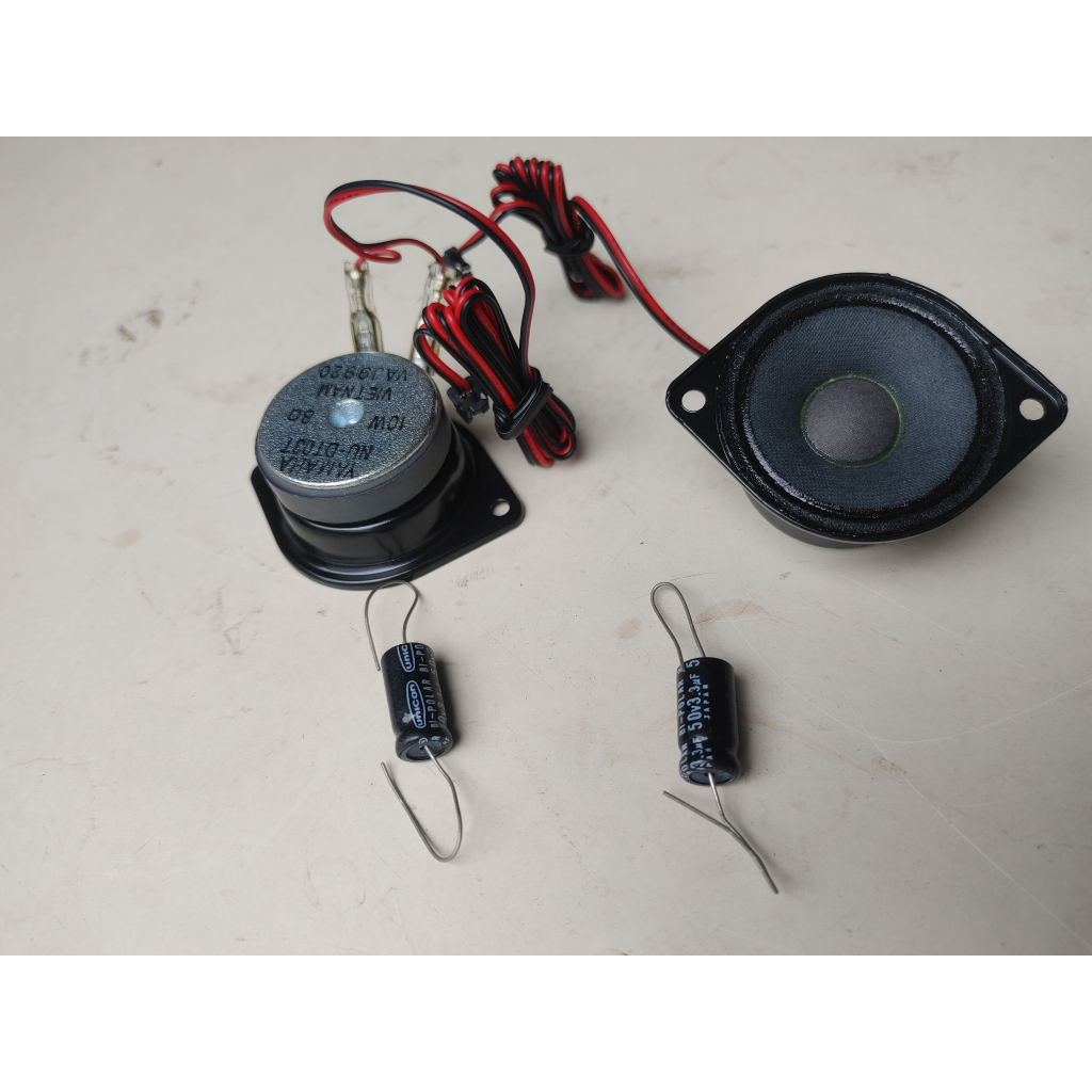 Củ loa treble rời Yamaha hàng Việt Nam 10W 8ohm. Kèm sẵn dây và tụ 3.3uf, DIY âm siêu cao, treble mịn và sáng tiếng