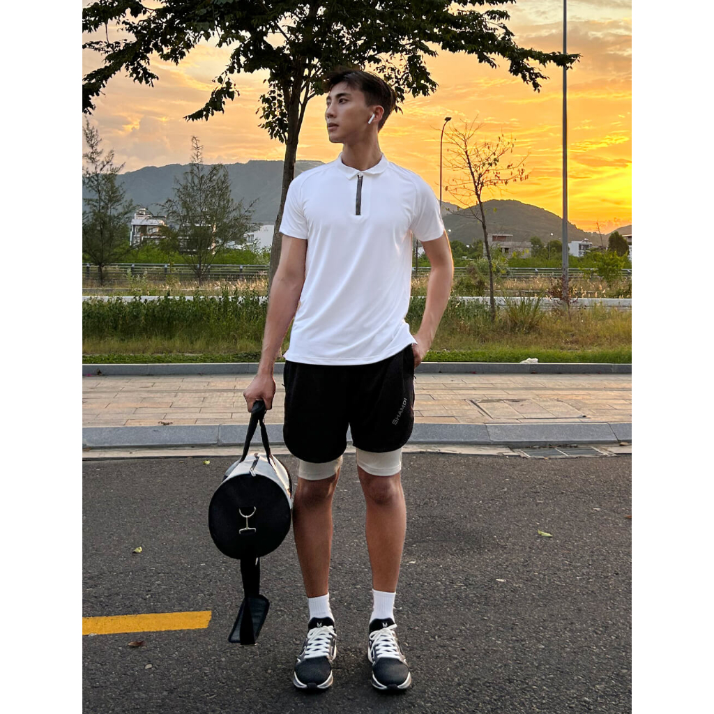 Áo Polo Thể Thao Shamdi Reflective, Áo Thể Thao Tập Gym Đạp Xe Chơi Golf Thấm Hút Mồ Hôi, Khử Mùi Chính Hãng Lỗi 1 Đổi 1