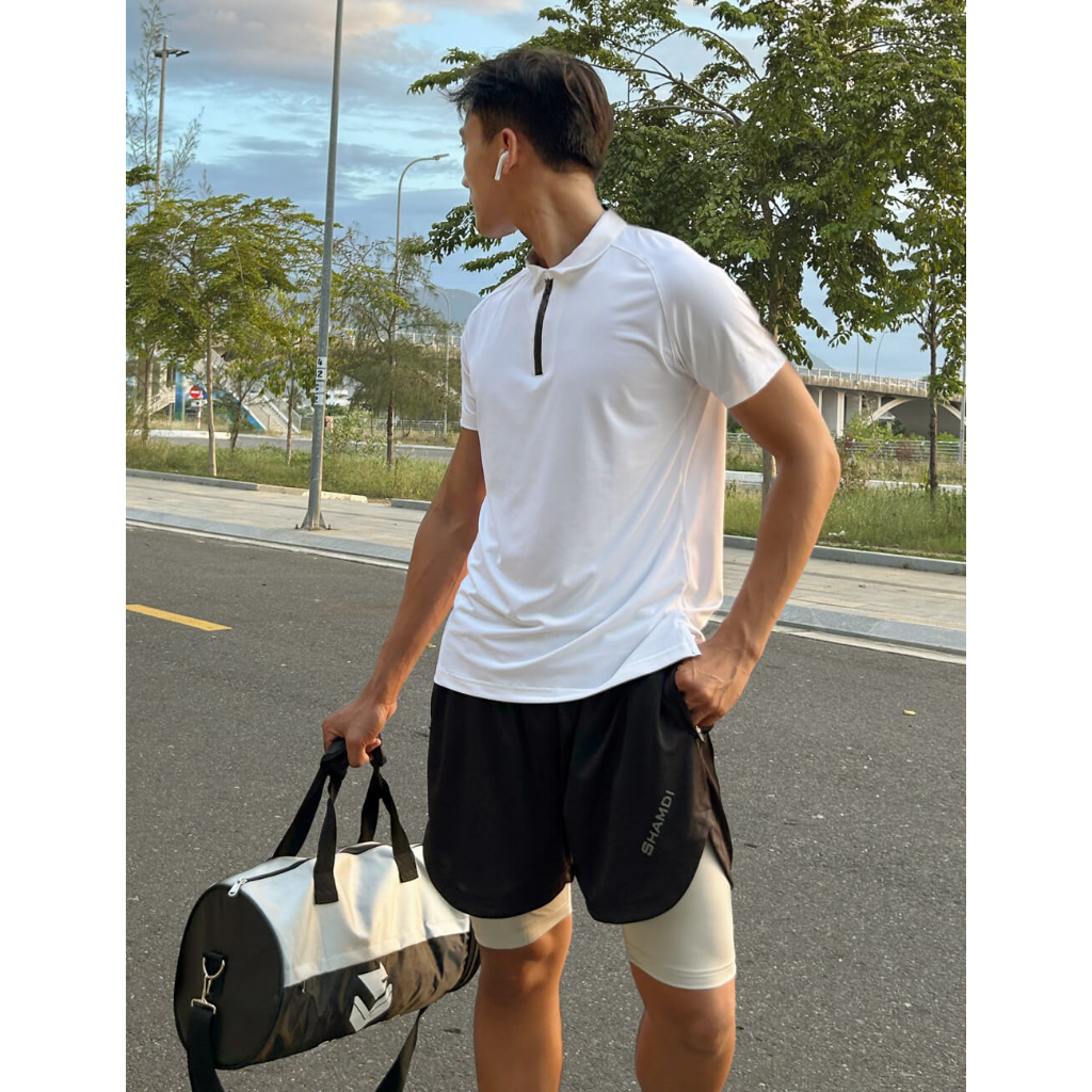 Áo Polo Thể Thao Shamdi Reflective, Áo Thể Thao Tập Gym Đạp Xe Chơi Golf Thấm Hút Mồ Hôi, Khử Mùi Chính Hãng Lỗi 1 Đổi 1