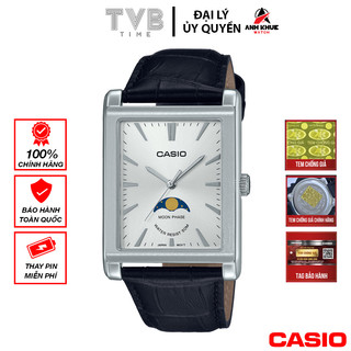Đồng hồ nam dây da casio chính hãng anh khuê mtp-m105l-7avdf