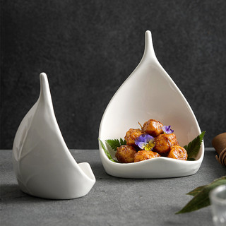 Đĩa sứ decor gân lá, đĩa sứ nhà hàng, đĩa decor cao cấp