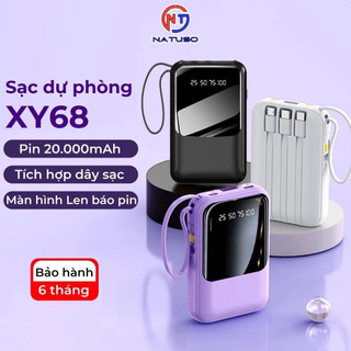 Pin Sạc Dự Phòng Mini 20000mAh Với 3 Cổng Ra Micro USB / Type-C Tiện Dụng