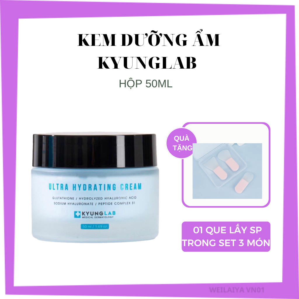 Kem dưỡng khoá ẩm Kyung Lab Ultra Hydrating Cream giúp căng bóng, phục hồi chống lão hoá Chai 50ml