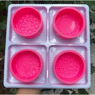 Set 4 khuôn trung thu silicon mẫu mới