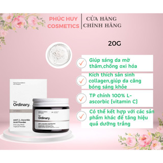 Bột vitamin c the ordinary 100% l-ascorbic acid powder 20g