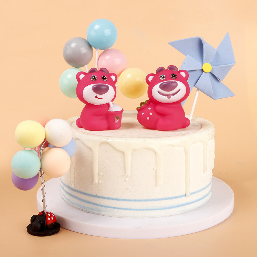 - Tượng Gấu Lotso  Mẫu Mới  - Trang trí bánh sinh nhật bánh kem