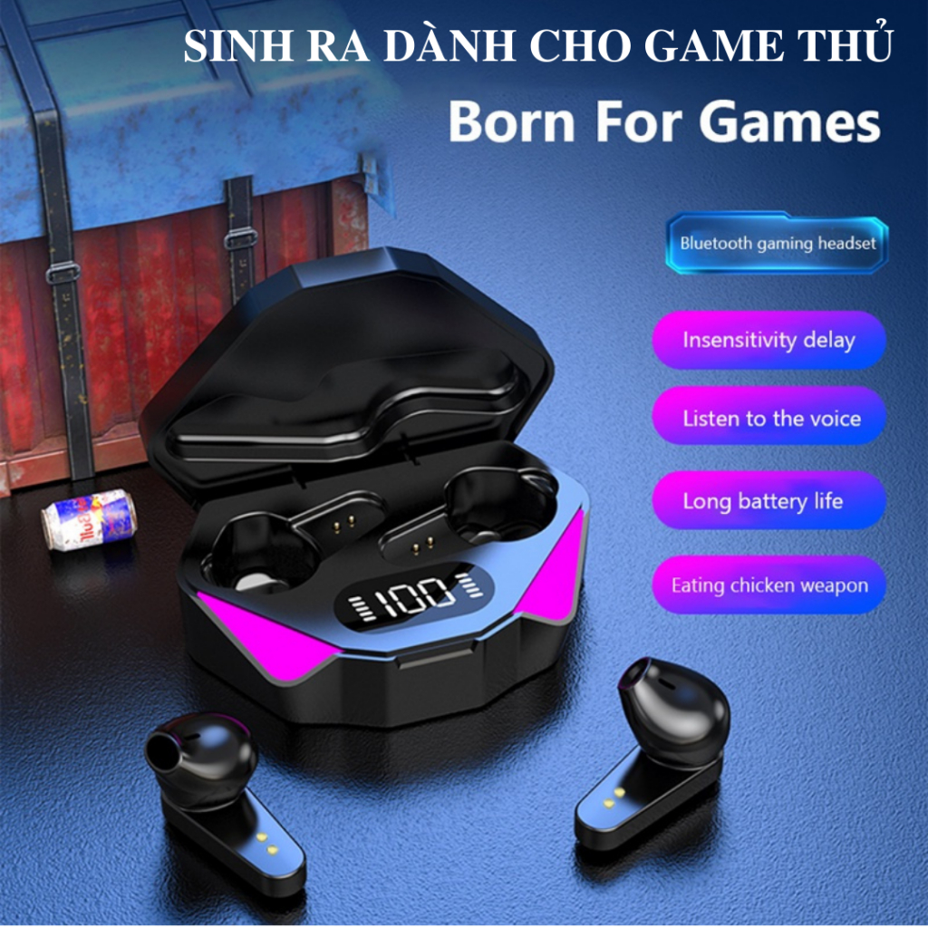 Tai nghe Gaming X15 bản 2023, chip bluetooth 5.3, chính hãng Dogitek, LED RGB, trễ âm cực thấp, chế độ kép Game và nhạc