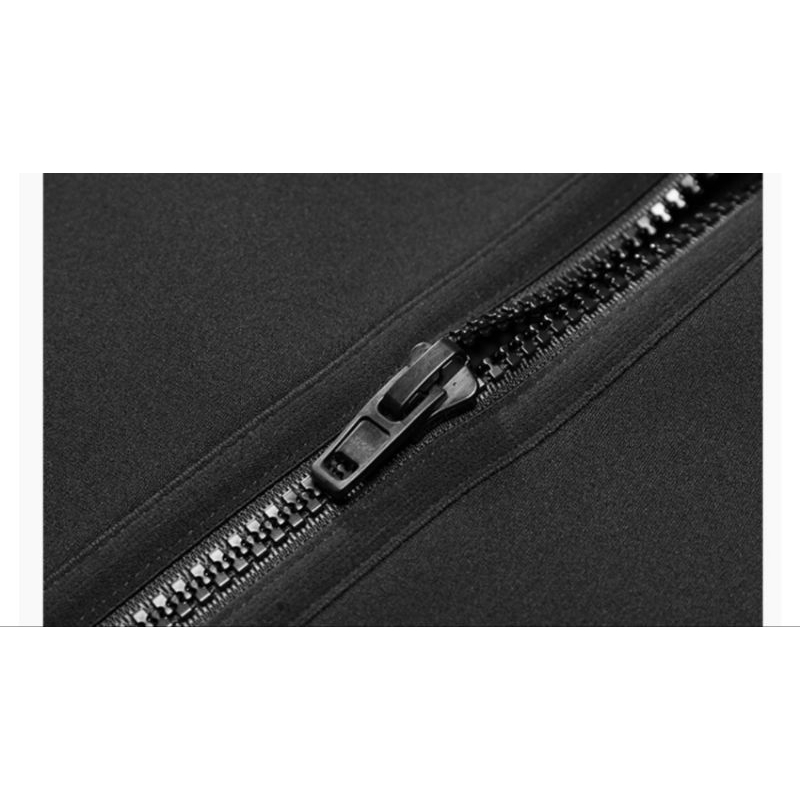 Đồ lặn nam liền mũ 5mm Ouzo BCM5002 có sọc vàng ở cánh tay, có dây kéo cổ tay cổ chân, dây kéo phía trước nam tính