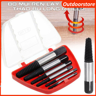 Bộ mũi vít nhổ ốc gãy, bộ tháo bu lông ốc vít trờn ren R'DEER, mũi vặn ốc vít hư, tháo vít gãy toét chuyên nghiệp