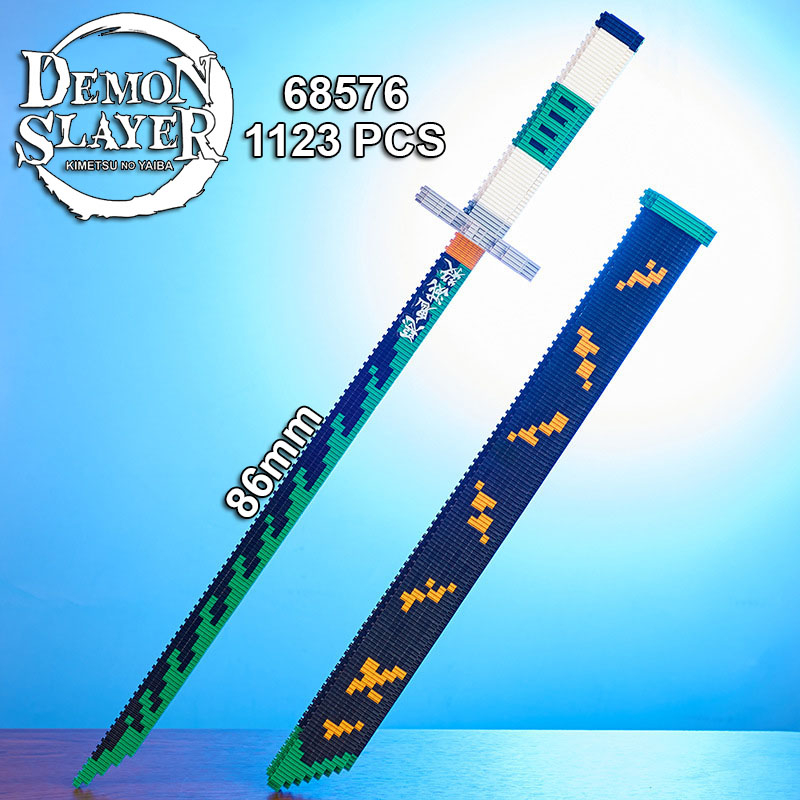 Đồ Chơi Lắp Ráp Xếp Hình Mô Hình Thanh Kiếm Inosuke,Tanjiro,Hà Trụ Muichiro Trong Kimetsu No Yaiba Với 900+ PCS
